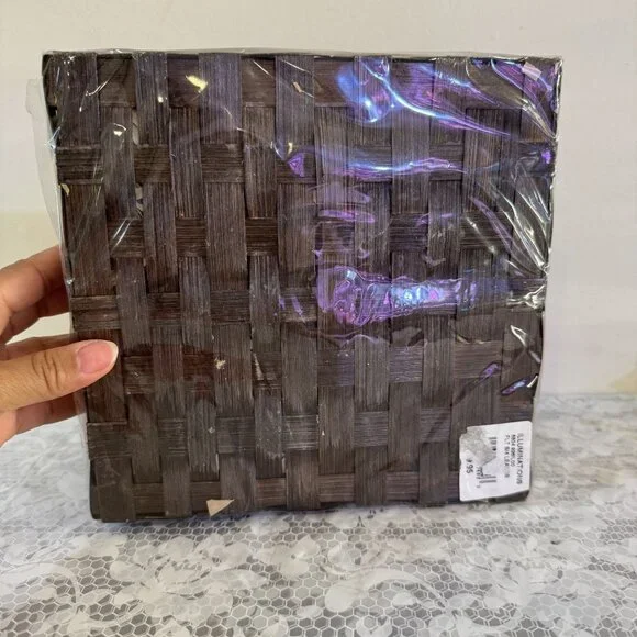 NWOT!! Illumination Autum Leaf Floating Candles in Basket Tray Set of 4 - Picture 2 of 8